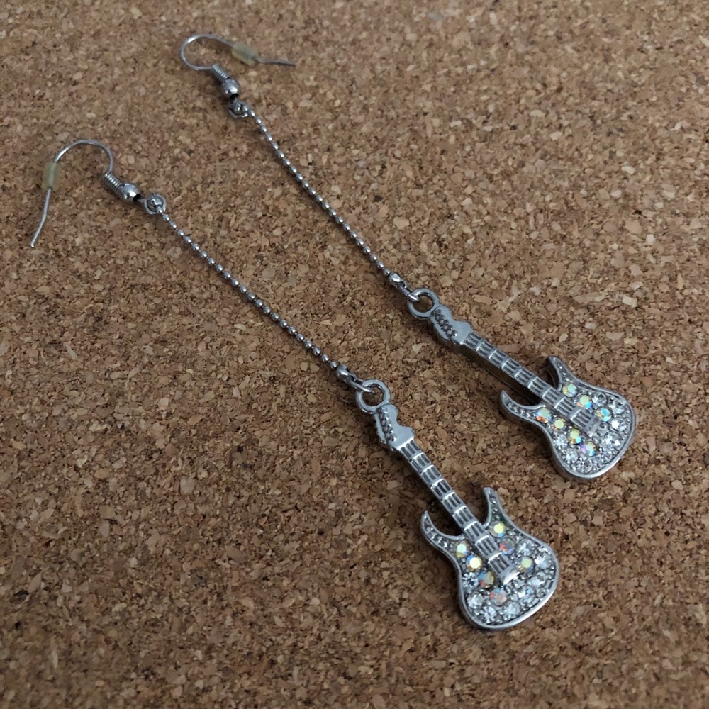 guitar earrings